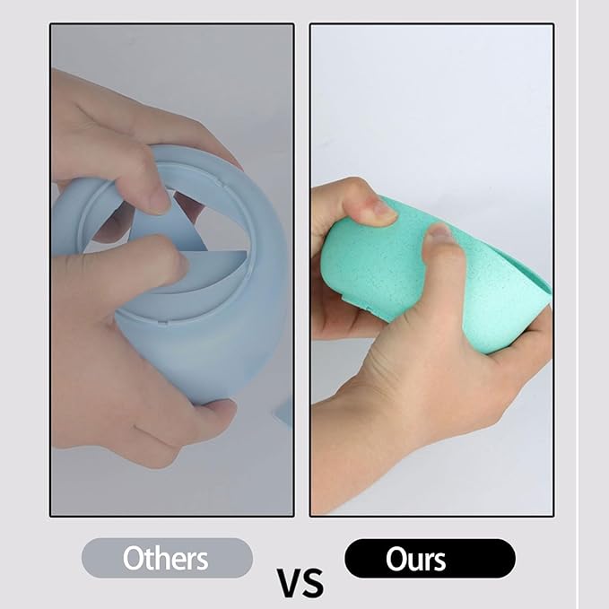 Turquoise Portable Silicone Tableware Set: Safe and Durable, Enjoy Delicious Moments
