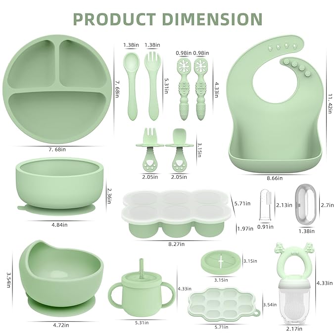 Baby Silicone Tableware Set: Safe and Multifunctional, Helping Babies Enjoy Meals