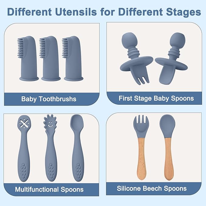 Multifunctional Baby Silicone Tableware Set: Safe and Convenient, Enhancing Baby's Mealtime