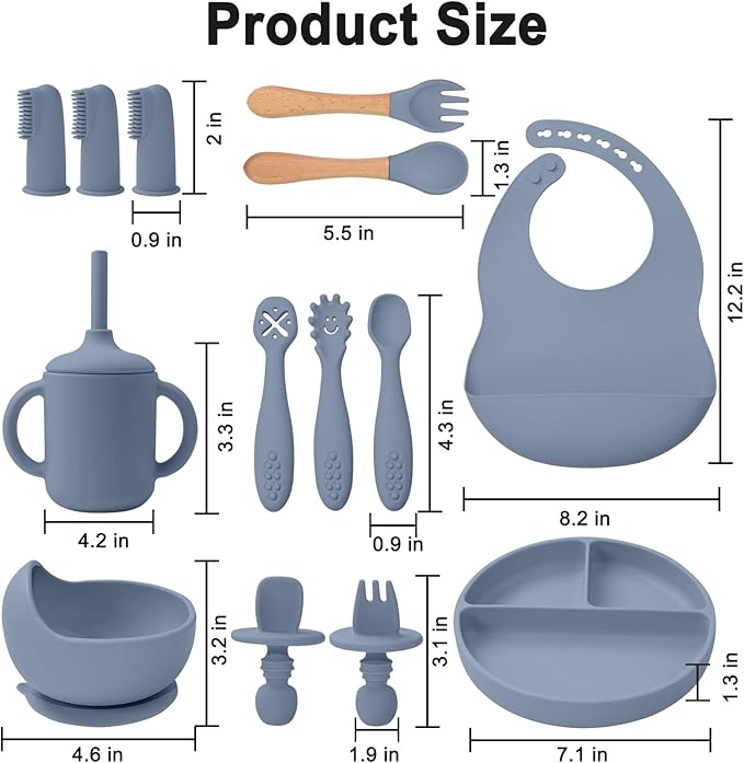 Multifunctional Baby Silicone Tableware Set: Safe and Convenient, Enhancing Baby's Mealtime