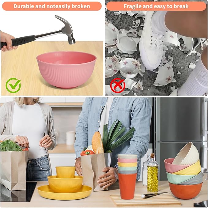 Colorful and Shatter - Resistant Silicone Tableware Set: Safe and Practical, Brightening Dining Moments
