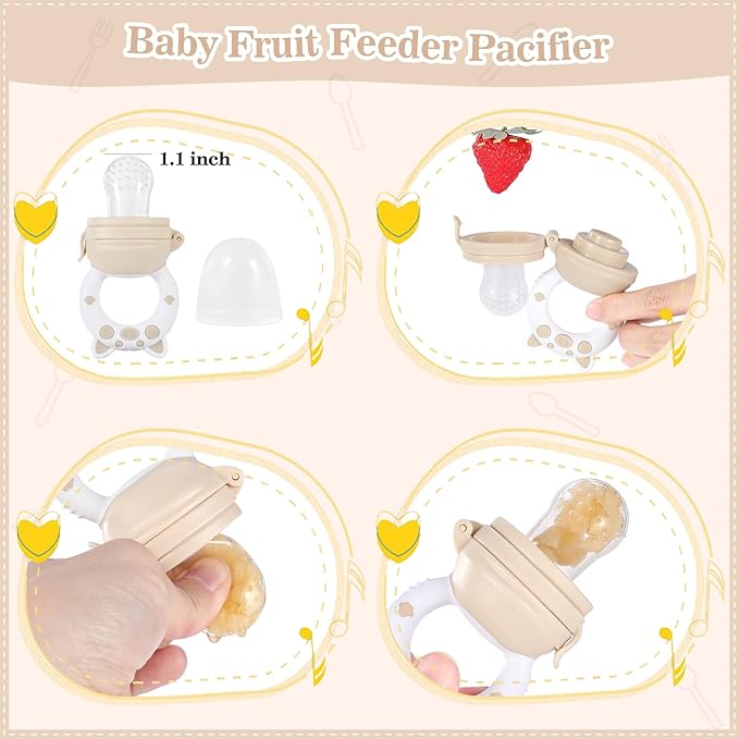 10 - Piece Beige Baby Silicone Tableware Set: Safe and Multifunctional, Meeting All Baby Feeding Needs