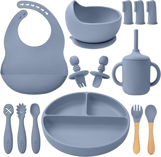 Multifunctional Baby Silicone Tableware Set: Safe and Convenient, Enhancing Baby's Mealtime
