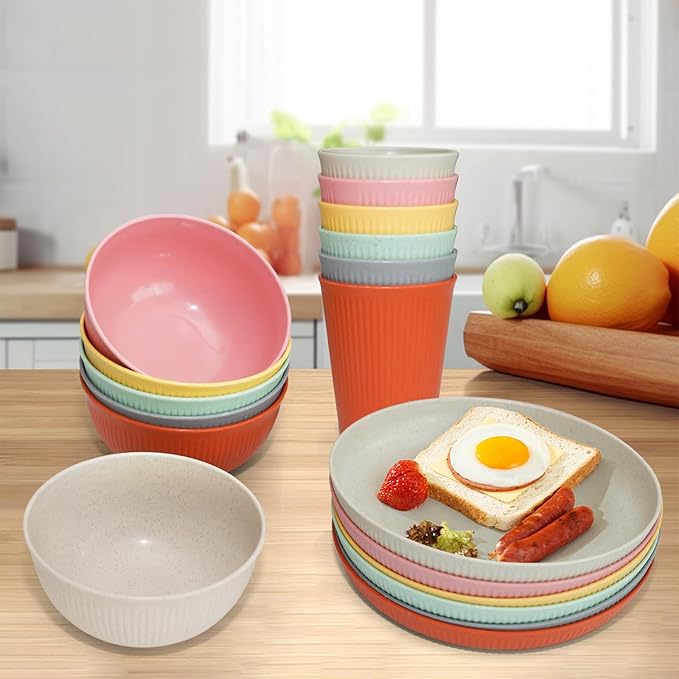 Colorful and Shatter - Resistant Silicone Tableware Set: Safe and Practical, Brightening Dining Moments